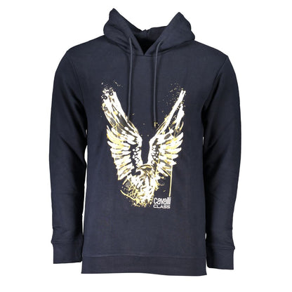 Cavalli Class Elegant Long-Sleeved Hooded Sweatshirt Cavalli Class