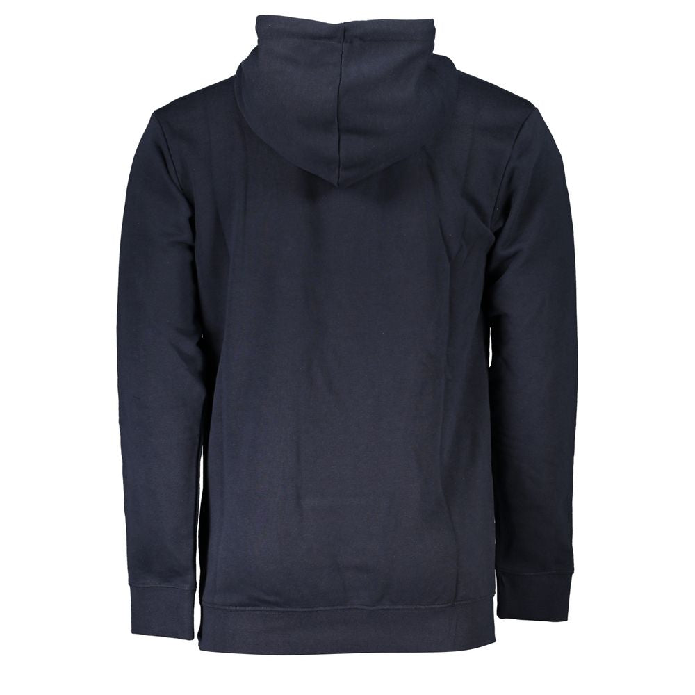 Cavalli Class Chic Blue Brushed Hooded Sweatshirt Cavalli Class