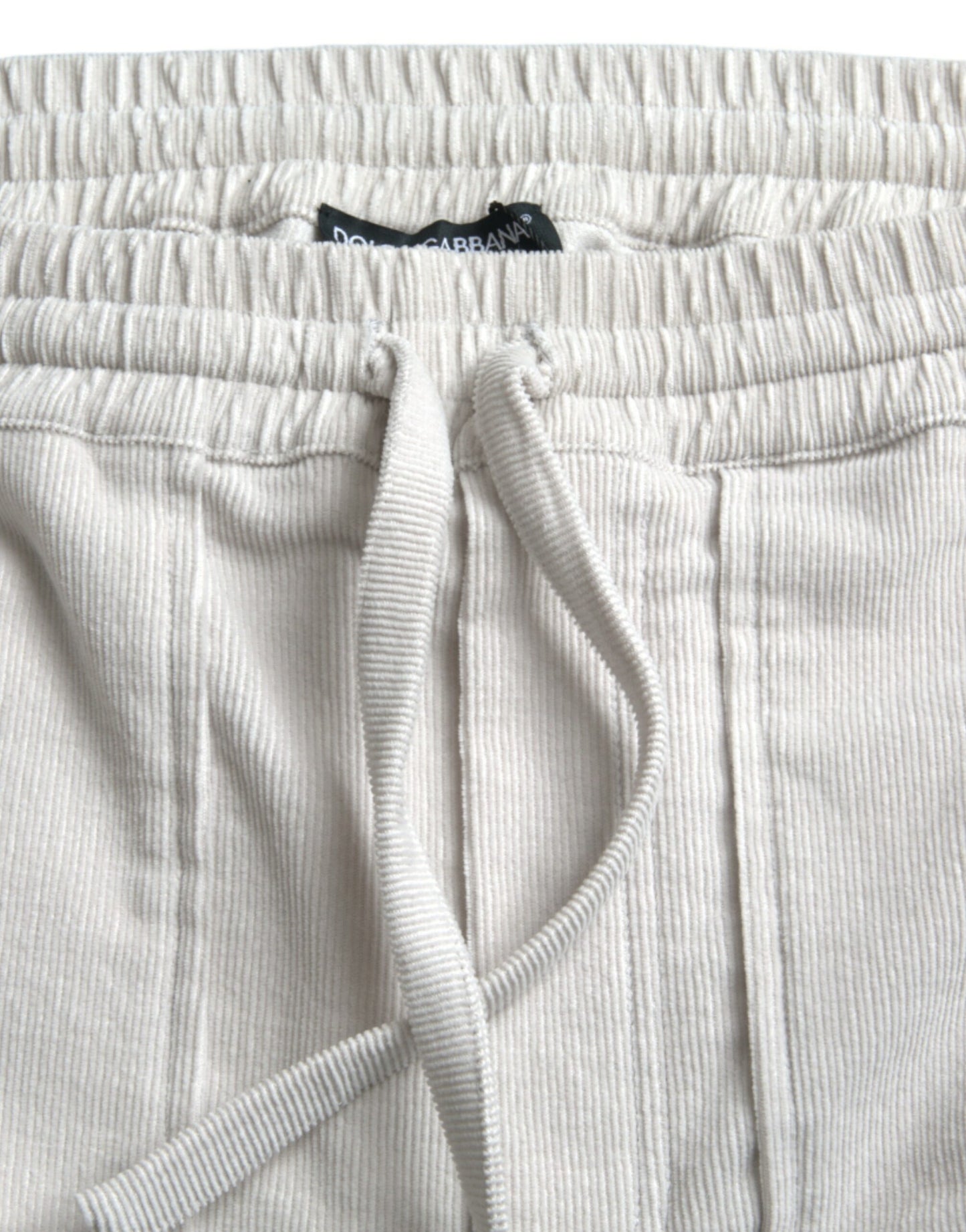 Dolce & Gabbana Beige Cotton Corduroy Men's Bermuda Shorts Dolce & Gabbana