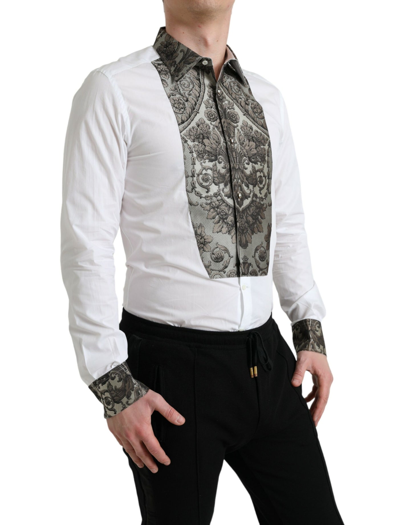 Dolce & Gabbana Elegant Slim Fit French Cuff Dress Shirt Dolce & Gabbana