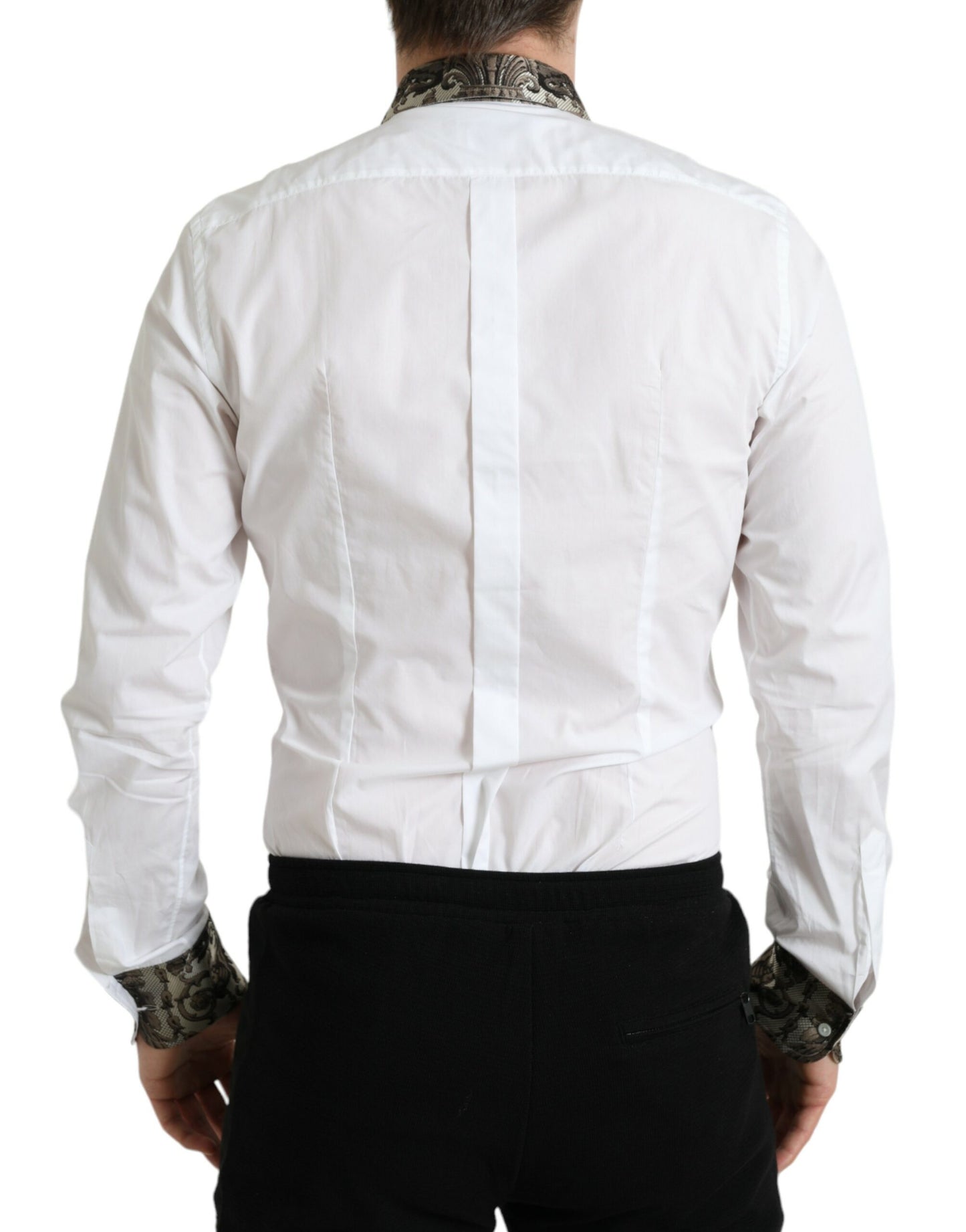 Dolce & Gabbana Elegant Slim Fit French Cuff Dress Shirt Dolce & Gabbana