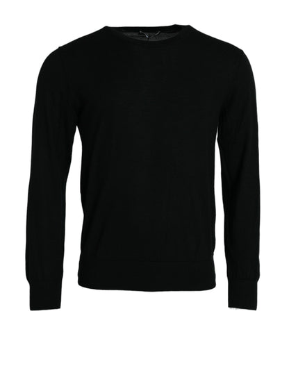 Dolce & Gabbana Elegant Black Cashmere Pullover Sweater Dolce & Gabbana