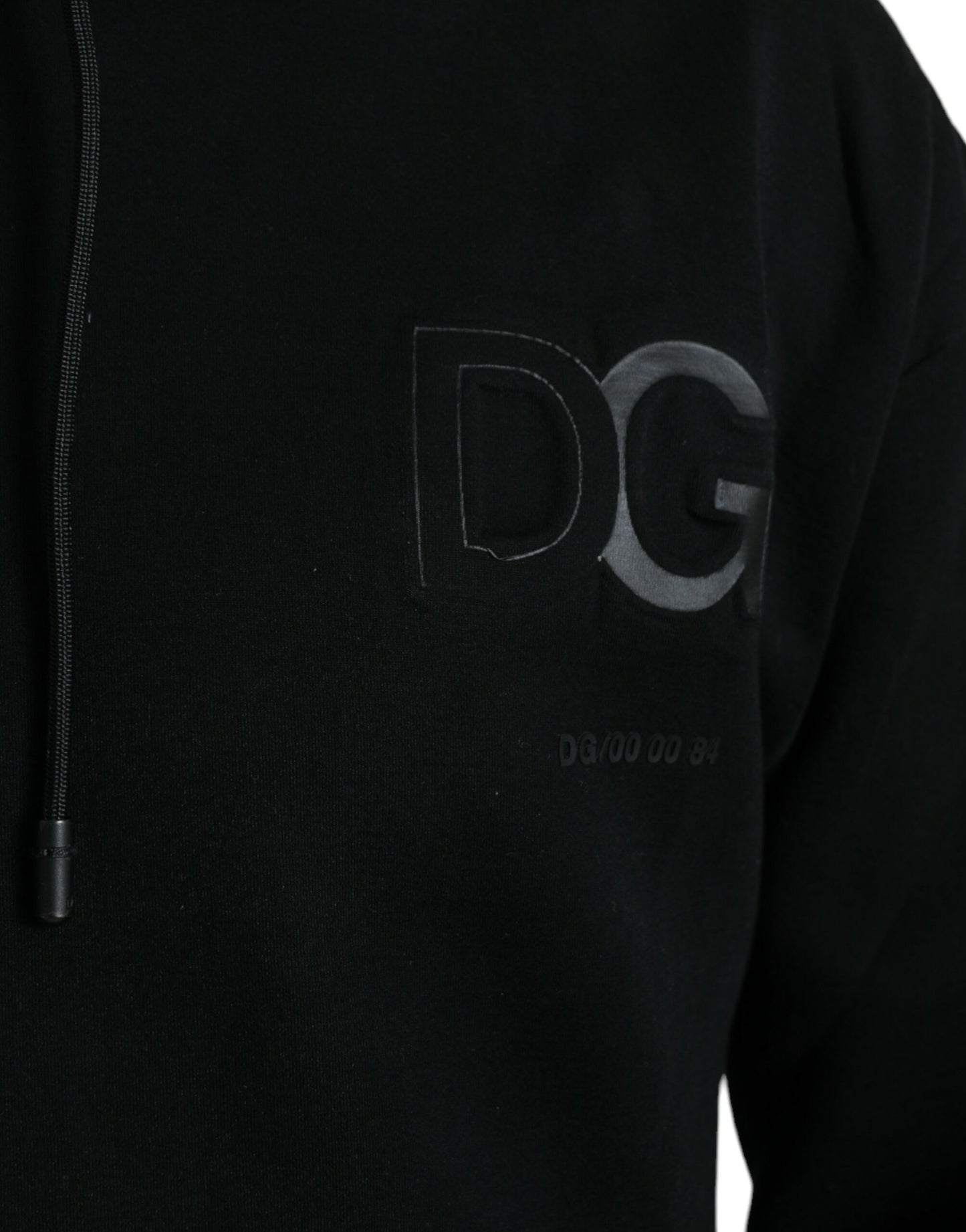 Dolce & Gabbana Elegant Black Hooded Pullover Sweater Dolce & Gabbana