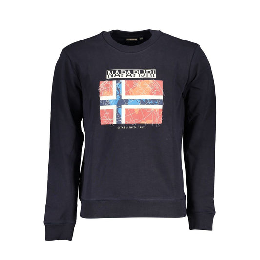 Napapijri Casual Blue Crew Neck Sweatshirt Napapijri