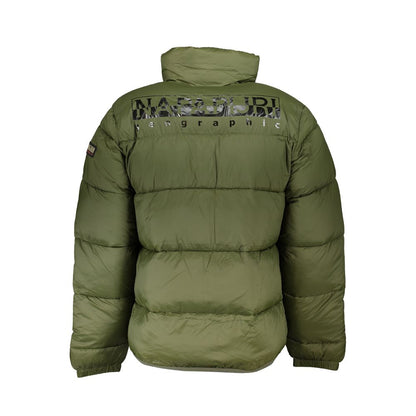 Napapijri Eco-Conscious Green Jacket with Logo Detail Napapijri