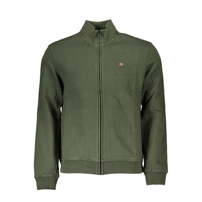 Napapijri Forest Green Fleece Zip Sweatshirt Napapijri