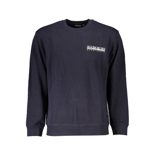 Napapijri Vintage Blue Fleece Crew Neck Sweatshirt Napapijri