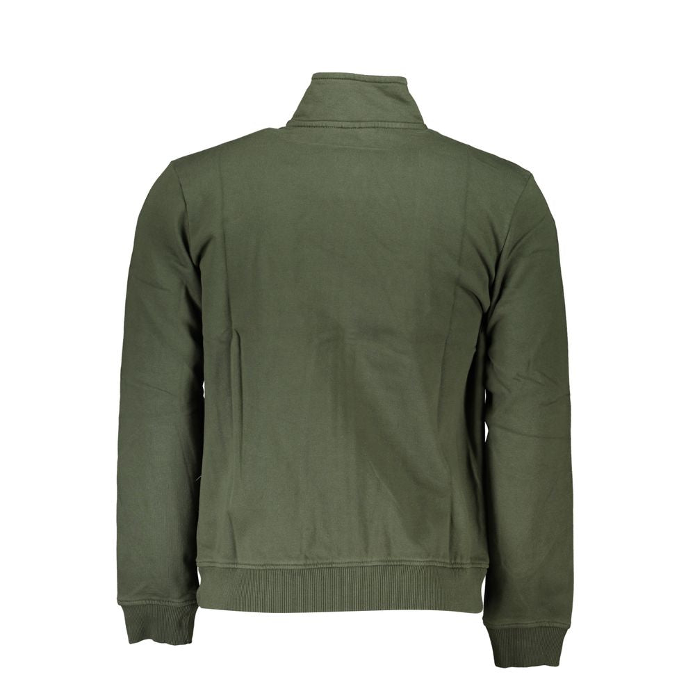 Napapijri Forest Green Fleece Zip Sweatshirt Napapijri