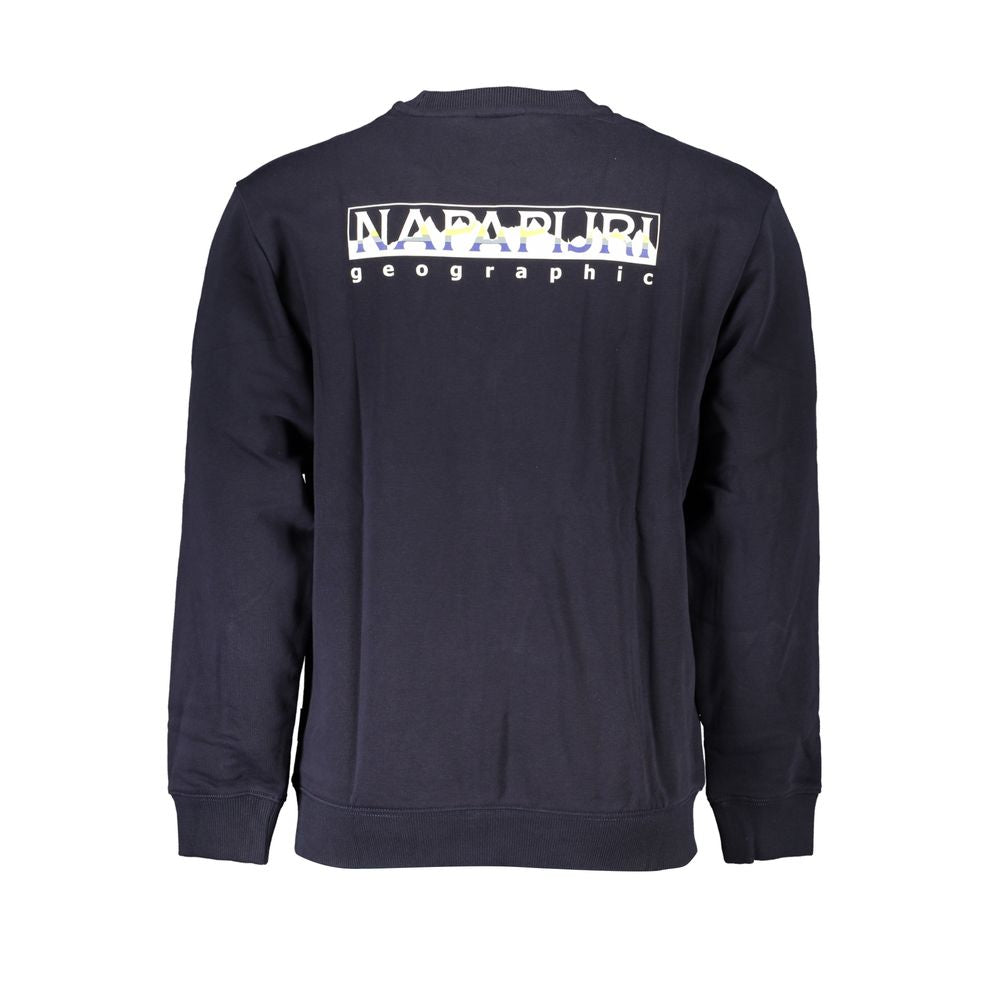 Napapijri Vintage Blue Fleece Crew Neck Sweatshirt Napapijri