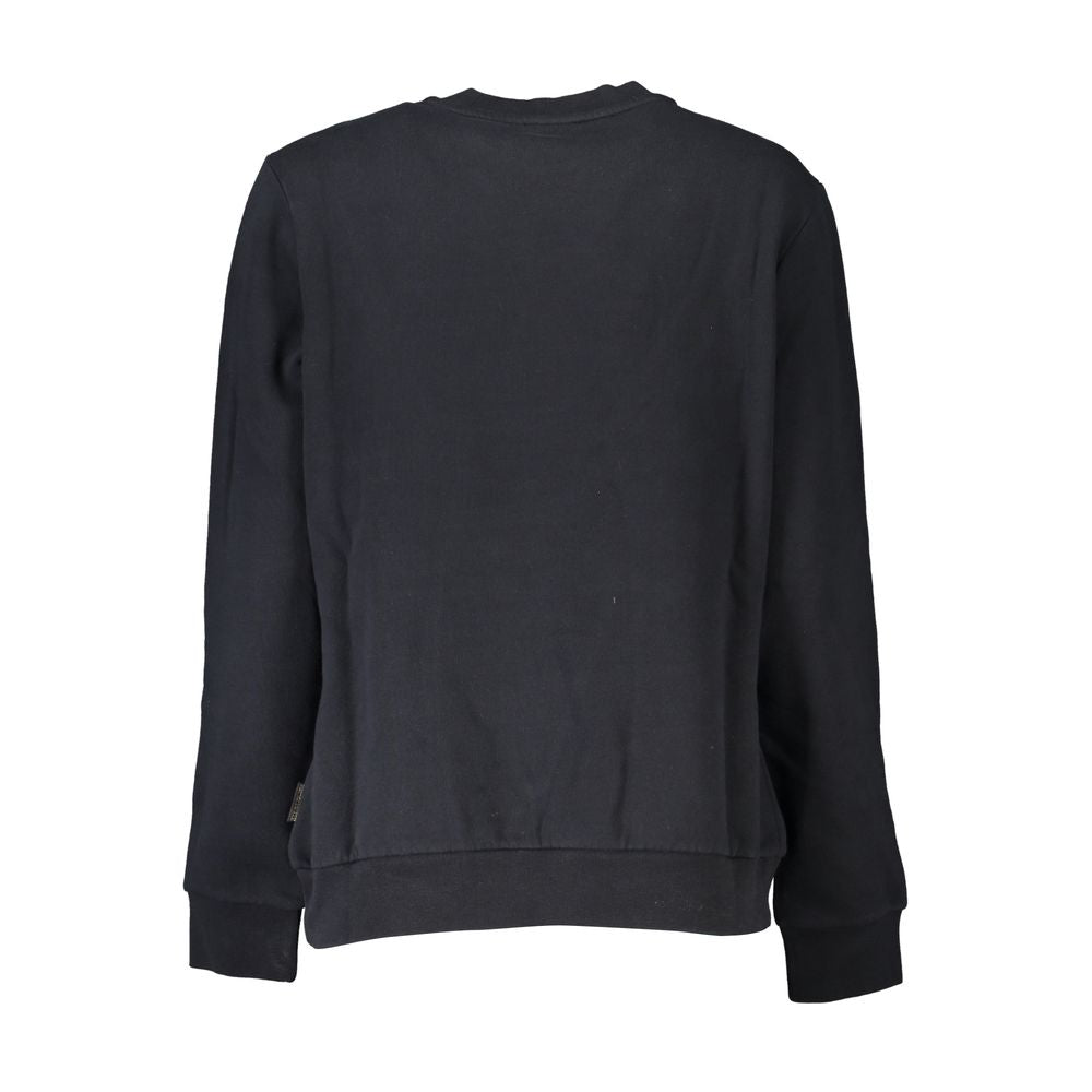 Napapijri Chic Black Fleece Crew Neck Sweatshirt Napapijri