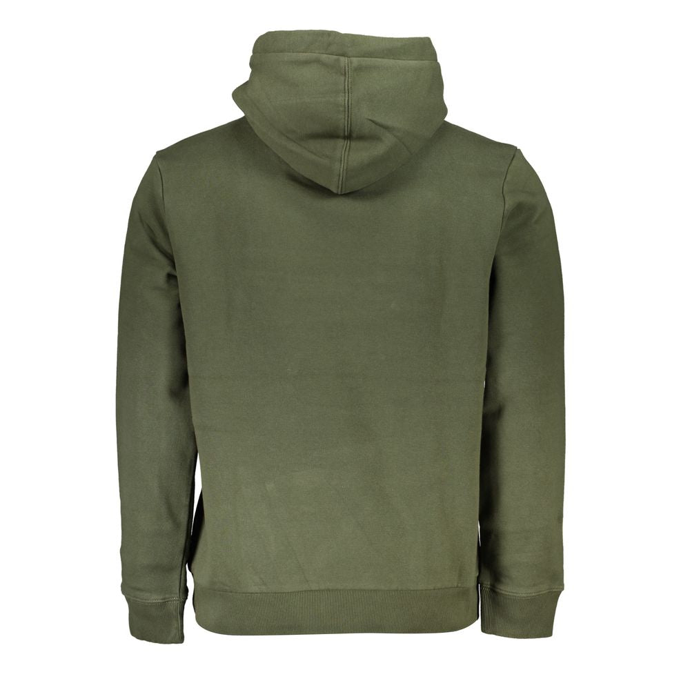 Napapijri Chic Green Hooded Half-Zip Sweater Napapijri