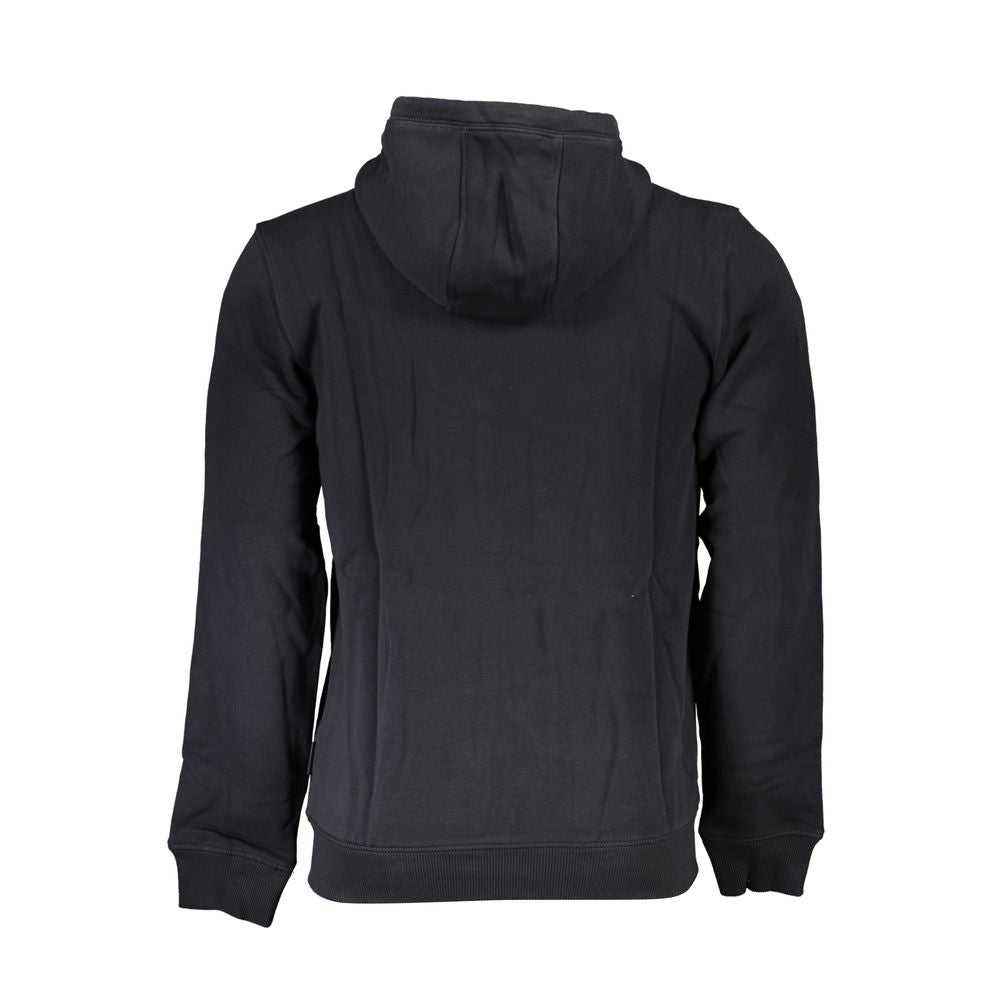 Napapijri Elegant Fleece Hooded Sweatshirt in Black Napapijri