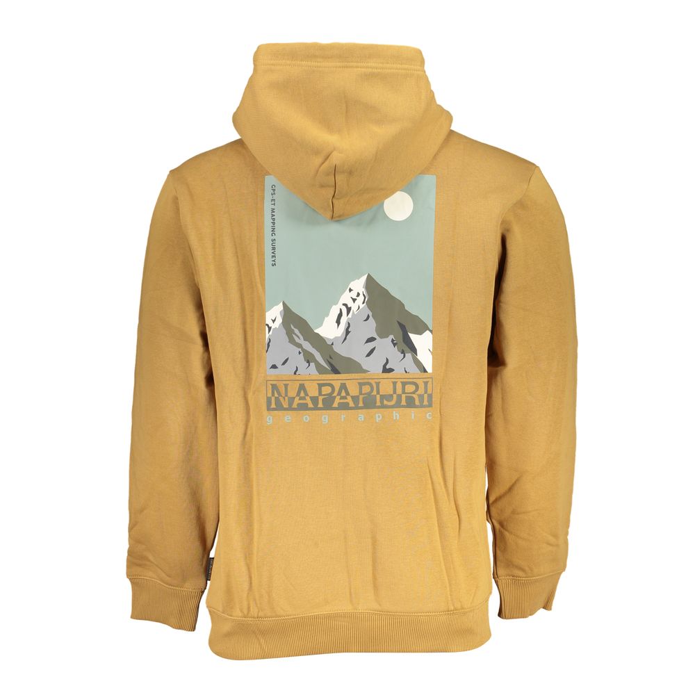 Napapijri Casual Beige Hooded Sweatshirt Fleece Comfort Napapijri