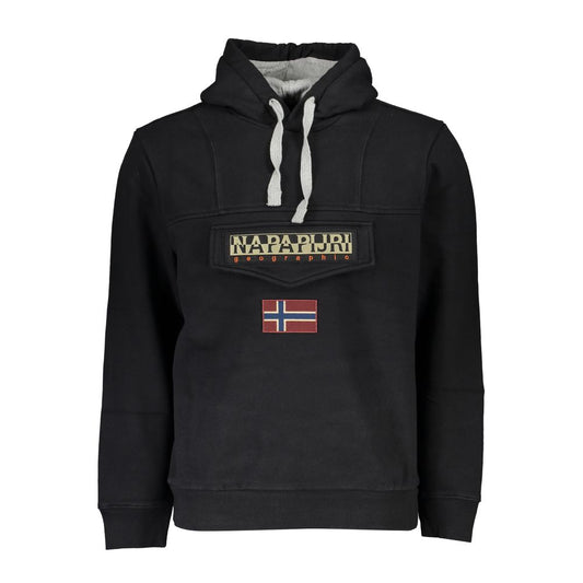 Napapijri Elegant Fleece Hooded Sweatshirt with Embroidery Napapijri