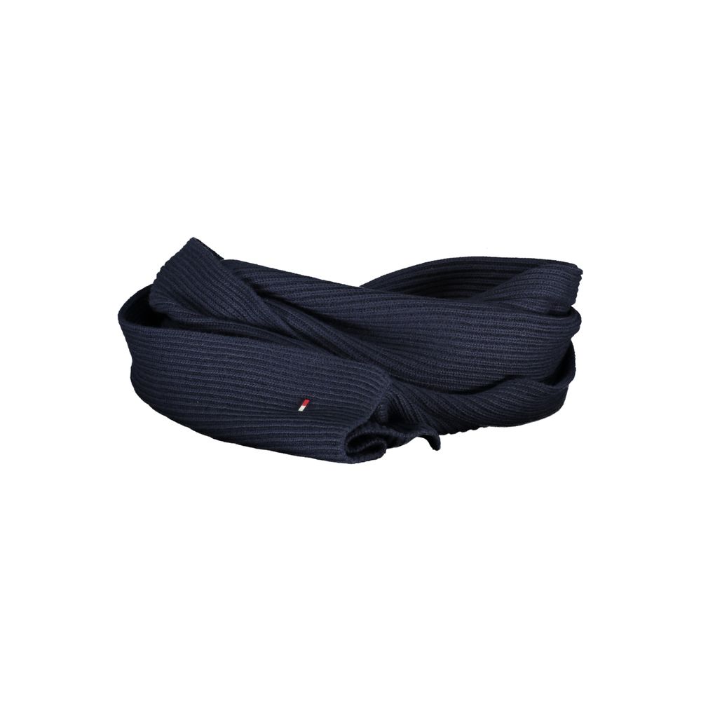 Tommy Hilfiger Blue Cotton Men Scarf