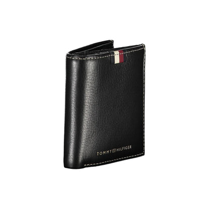 Tommy Hilfiger Black Leather Men Wallet