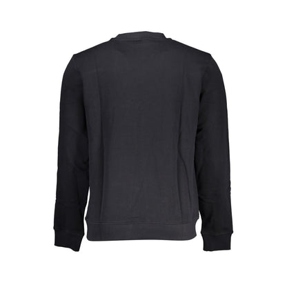 Napapijri Elegant Black Long Sleeved Crew Neck Sweatshirt Napapijri