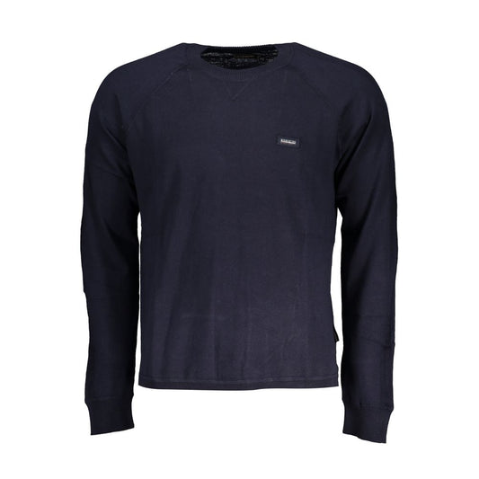 Napapijri Elegant Crew Neck Sweater with Contrast Details Napapijri