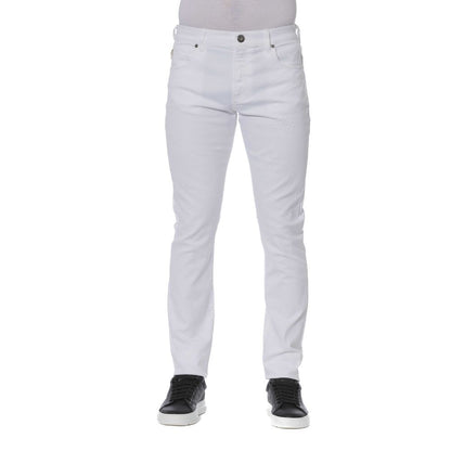 Trussardi Jeans White Cotton Men Jeans Trussardi Jeans