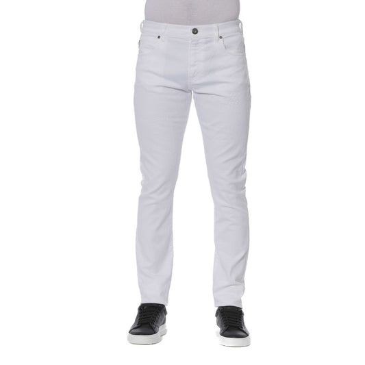 Trussardi Jeans White Cotton Men Jeans Trussardi Jeans