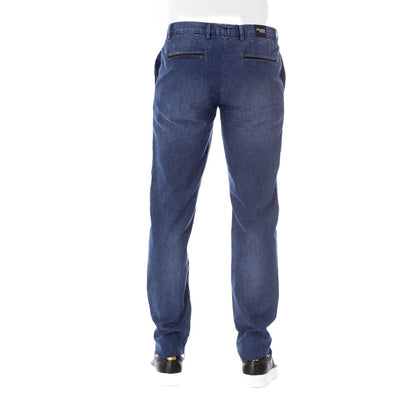 Trussardi Jeans Blue Cotton Men Jeans Trussardi Jeans