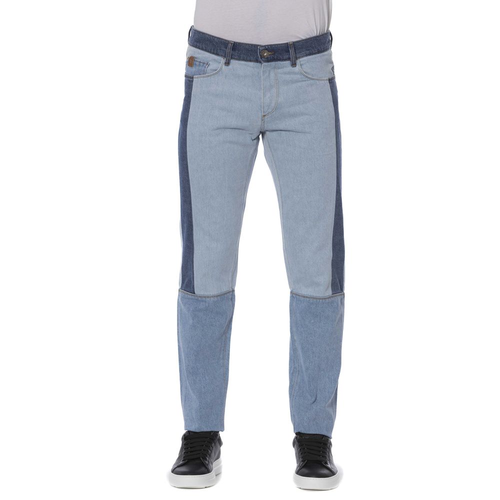 Trussardi Jeans Blue Cotton Men Jeans Trussardi Jeans