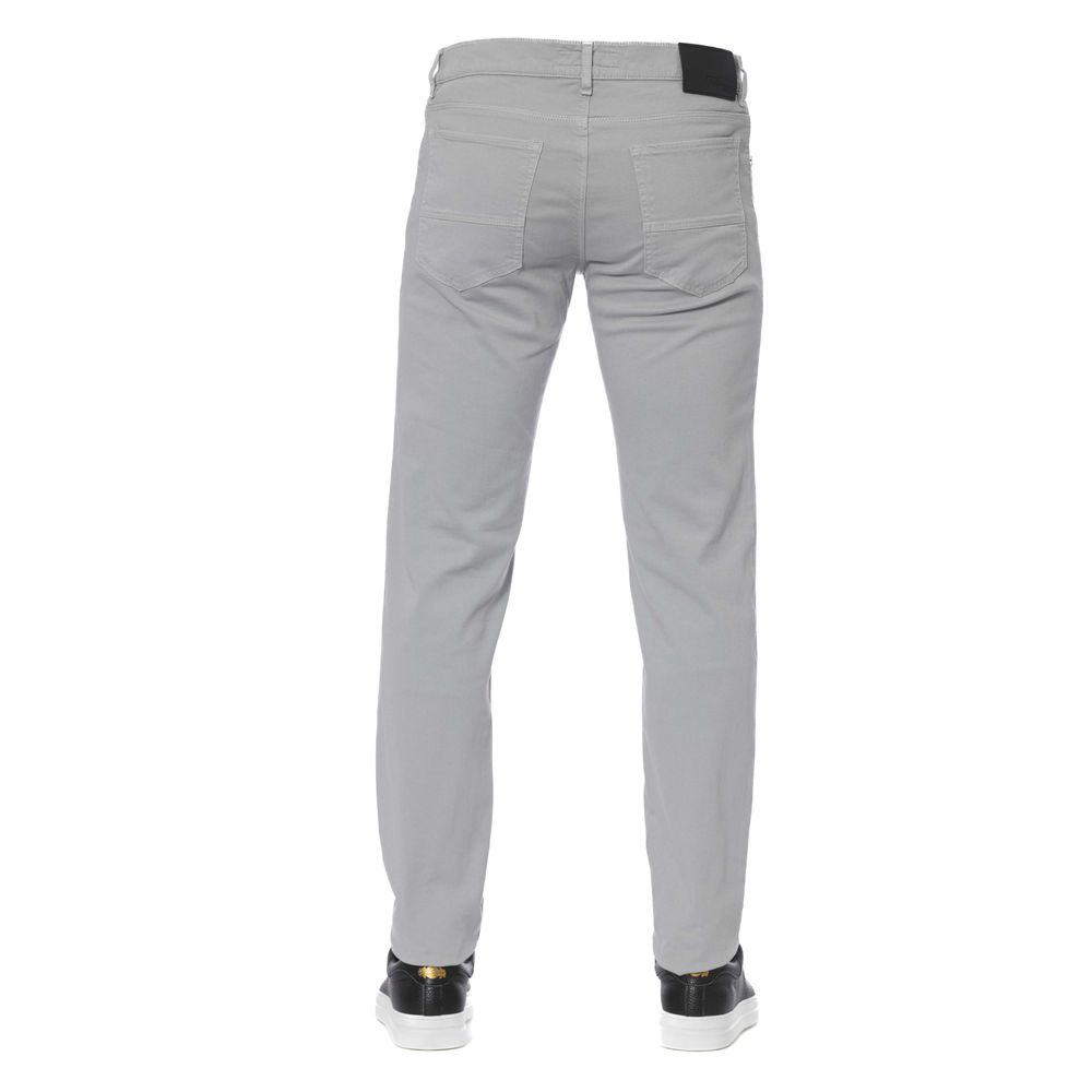 Trussardi Jeans Gray Cotton Men Jeans Trussardi Jeans