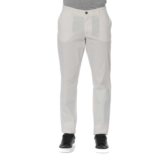 Trussardi Jeans White Cotton Men Jeans Trussardi Jeans