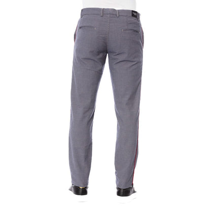 Trussardi Jeans Blue Cotton Men Trouser Trussardi Jeans