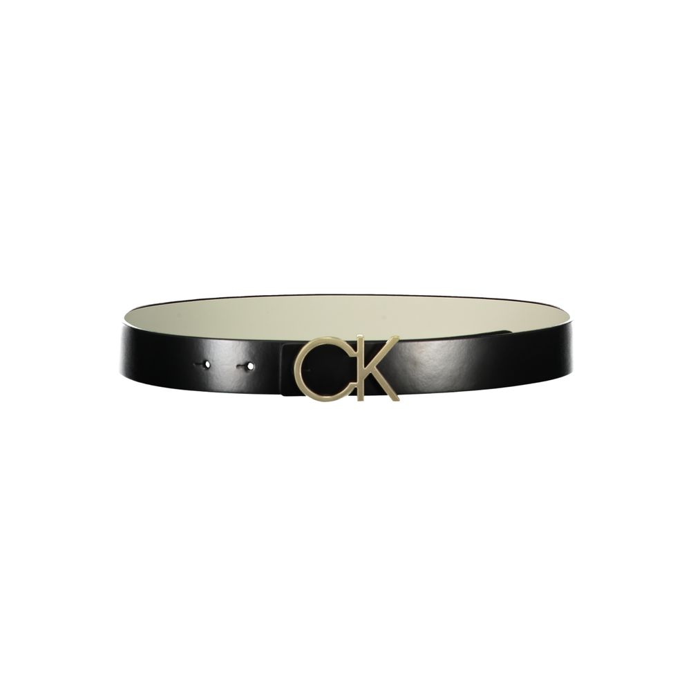 Calvin Klein Reversible Black and White Leather Belt