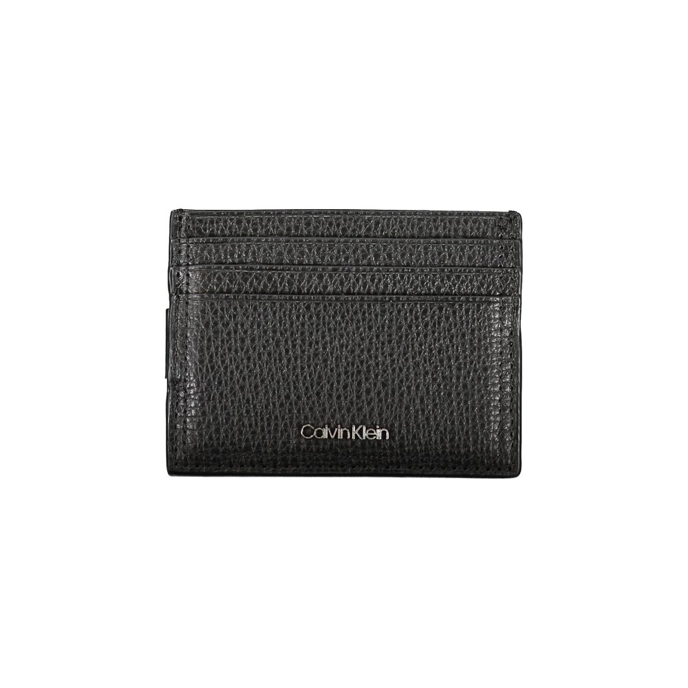 Calvin Klein Sleek Leather Card Holder with Money Clip