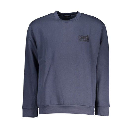 Cavalli Class Elegant Crew Neck Embroidered Sweatshirt Cavalli Class