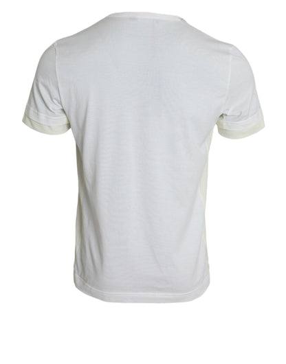 Dolce & Gabbana Elegant White Crew Neck Cotton Tee Dolce & Gabbana