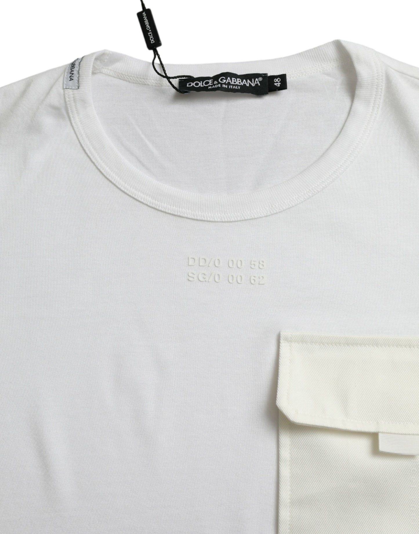 Dolce & Gabbana Elegant White Crew Neck Cotton Tee Dolce & Gabbana