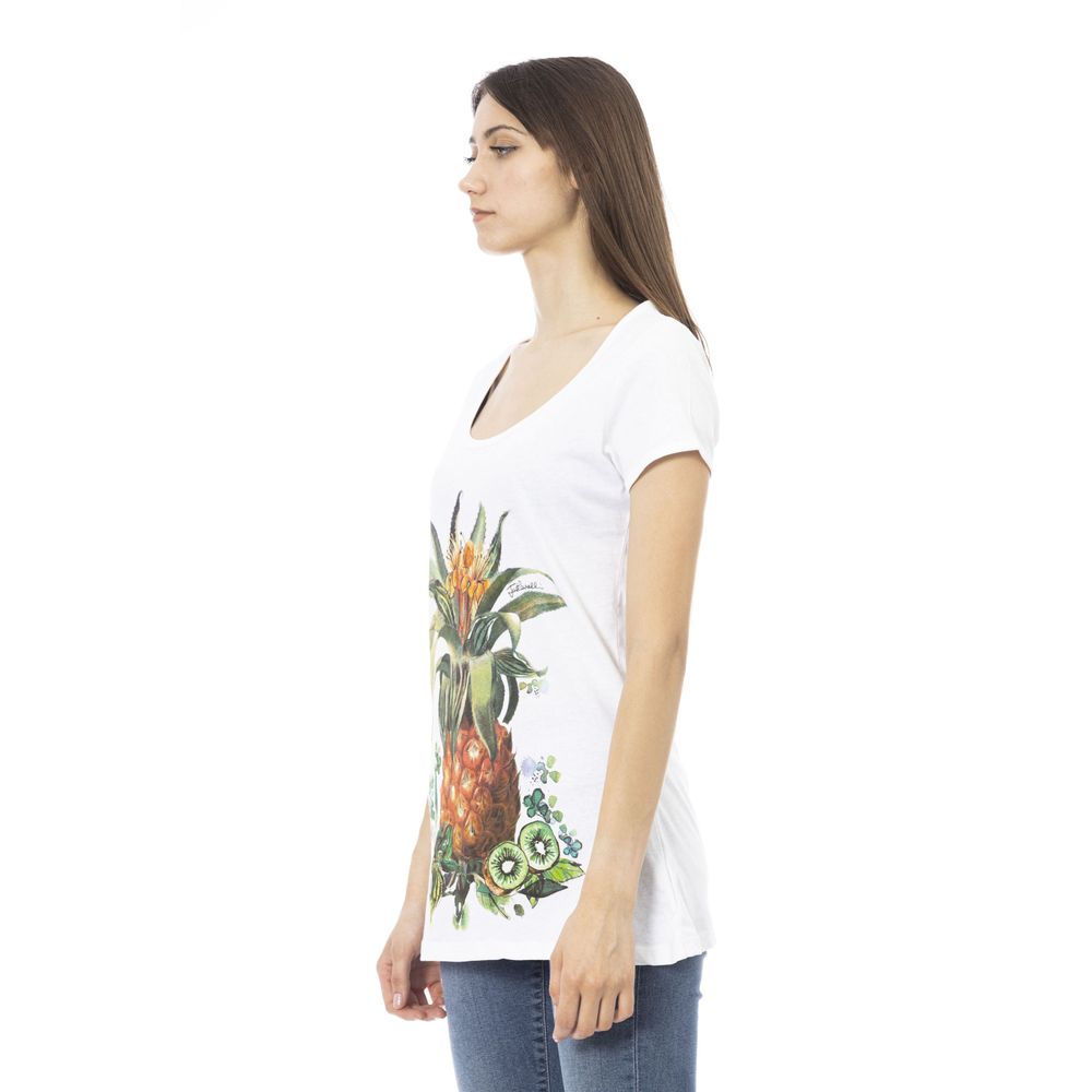 Just Cavalli White Cotton Women T-Shirt Just Cavalli