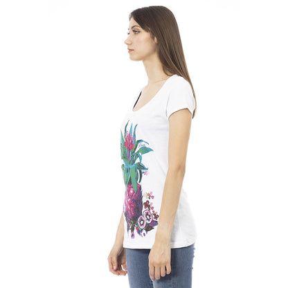 Just Cavalli White Cotton Women T-Shirt Just Cavalli