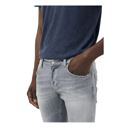 Dondup Elegant Grey Stretch Icon Jeans Dondup