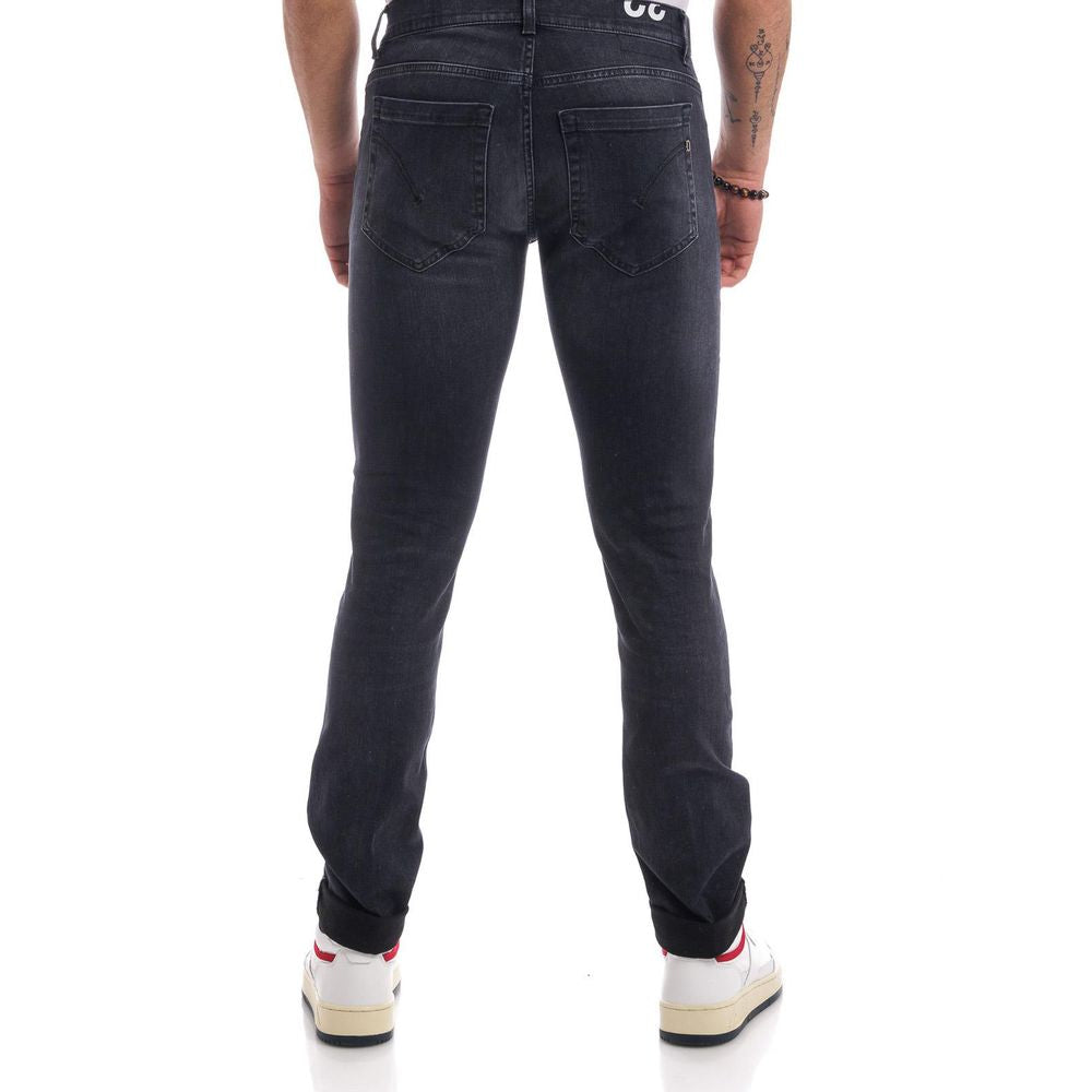 Dondup Elevated Black Stretch Jeans for Sophisticated Style Dondup