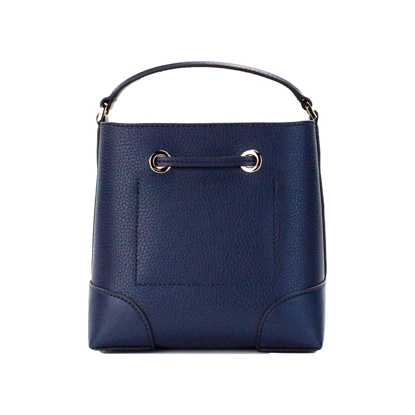 Michael Kors Mercer Small Navy Pebbled Leather Bucket Crossbody Bag Purse Michael Kors