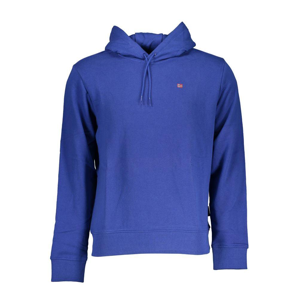 Napapijri Chic Blue Hooded Long Sleeve Sweatshirt Napapijri