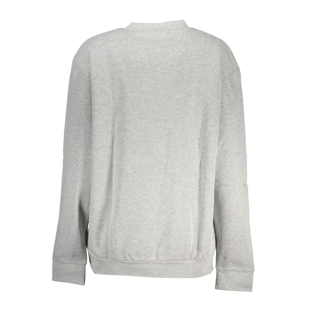 Cavalli Class Chic Gray Crew Neck Fleece Sweatshirt Cavalli Class