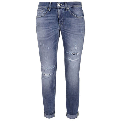 Dondup Chic Distressed Blue Stretch Jeans Dondup