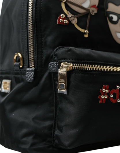 Dolce & Gabbana Elegant Embellished Black Backpack Dolce & Gabbana