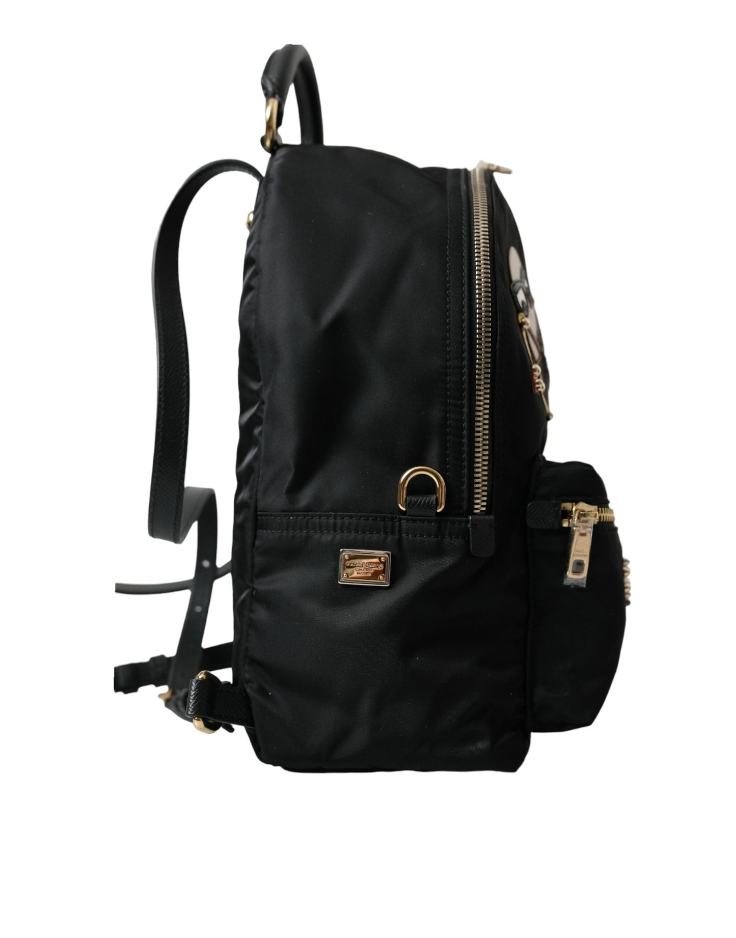 Dolce & Gabbana Elegant Embellished Black Backpack Dolce & Gabbana