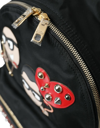 Dolce & Gabbana Elegant Embellished Black Backpack Dolce & Gabbana