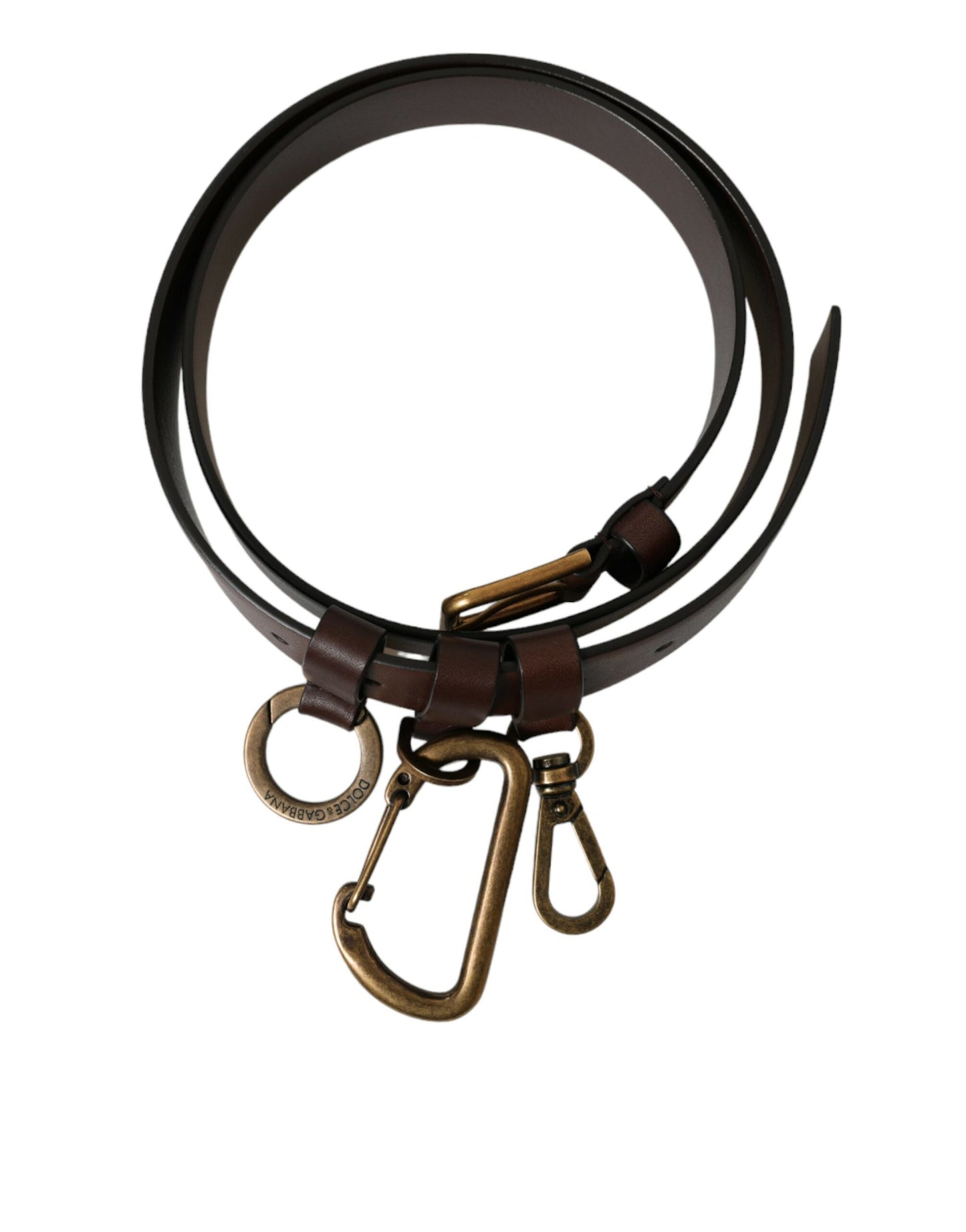 Dolce & Gabbana Elegant Brown Calf Leather Belt - Timeless Accessory Dolce & Gabbana