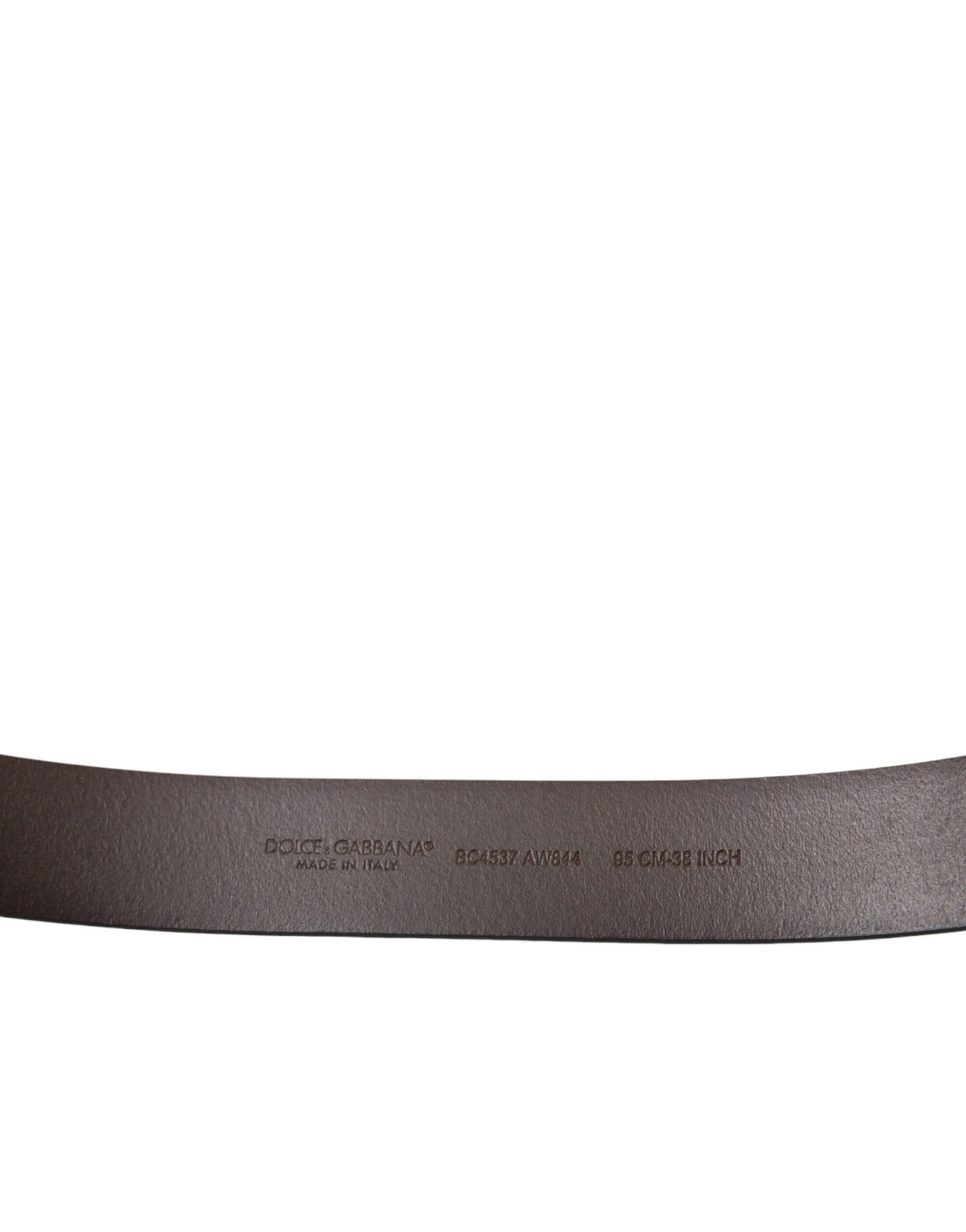 Dolce & Gabbana Elegant Brown Calf Leather Belt - Timeless Accessory Dolce & Gabbana