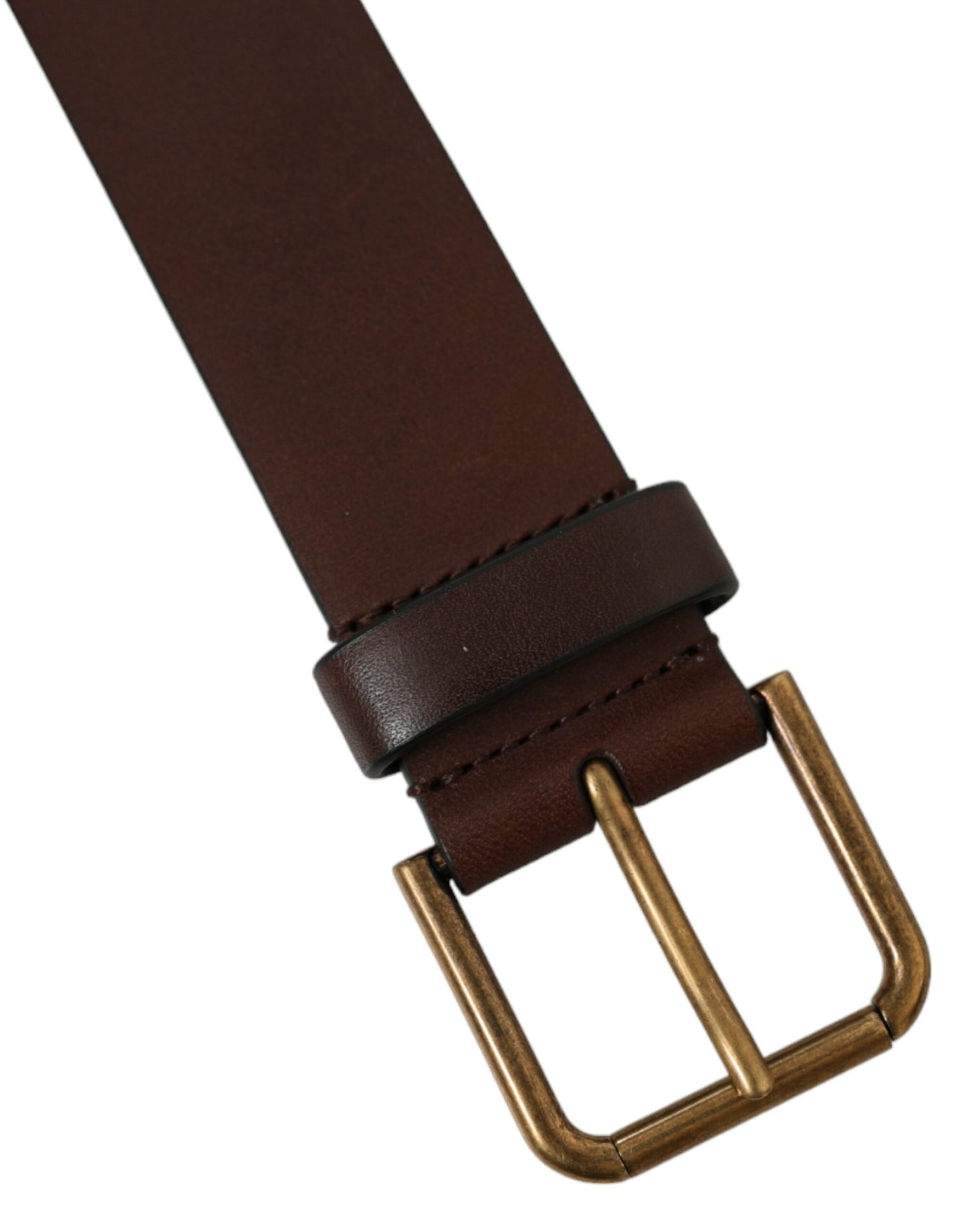 Dolce & Gabbana Elegant Brown Calf Leather Belt - Timeless Accessory Dolce & Gabbana