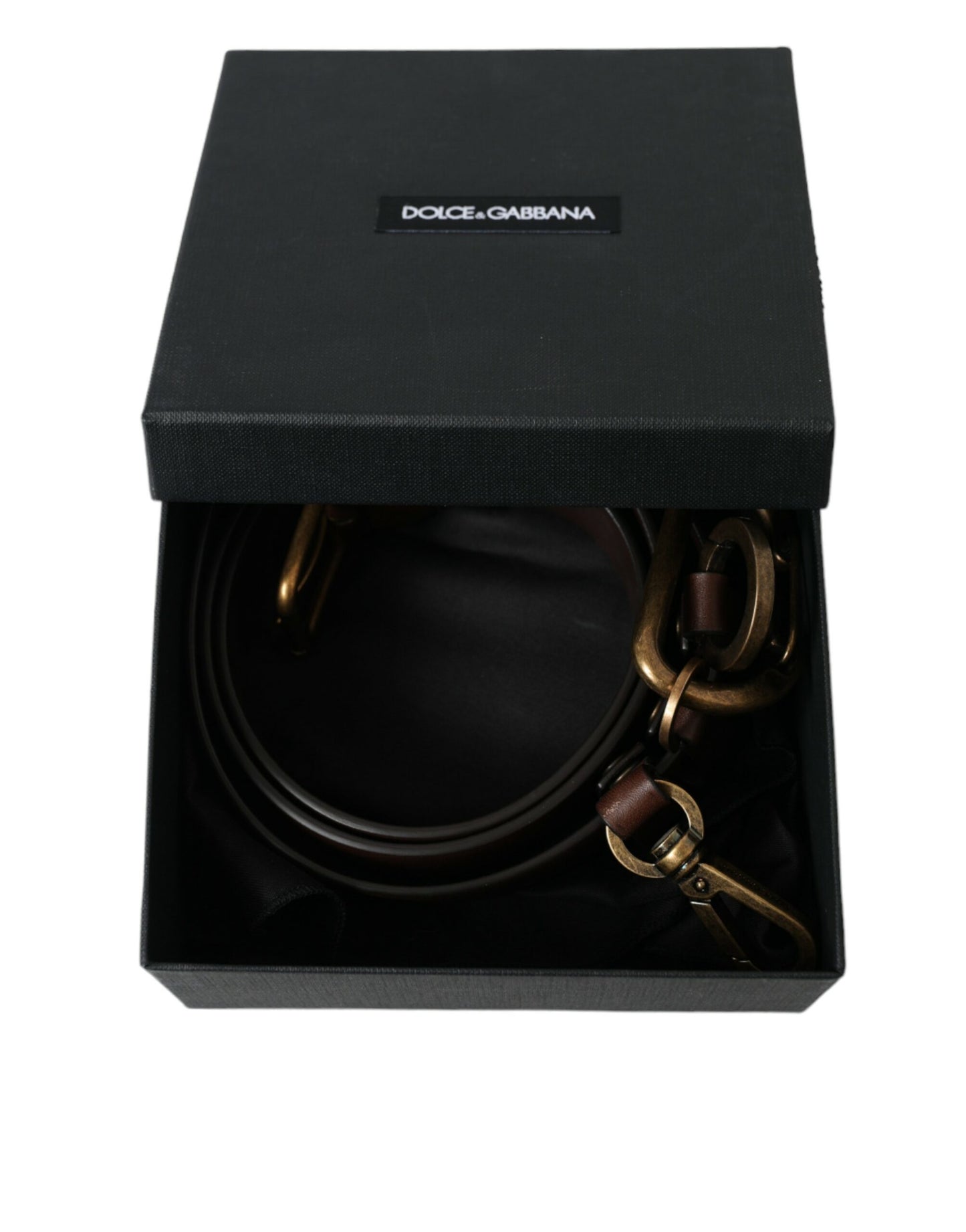 Dolce & Gabbana Elegant Brown Calf Leather Belt - Timeless Accessory Dolce & Gabbana