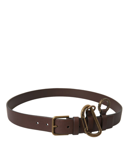 Dolce & Gabbana Elegant Calf Leather Belt with Metal Buckle Closure Dolce & Gabbana